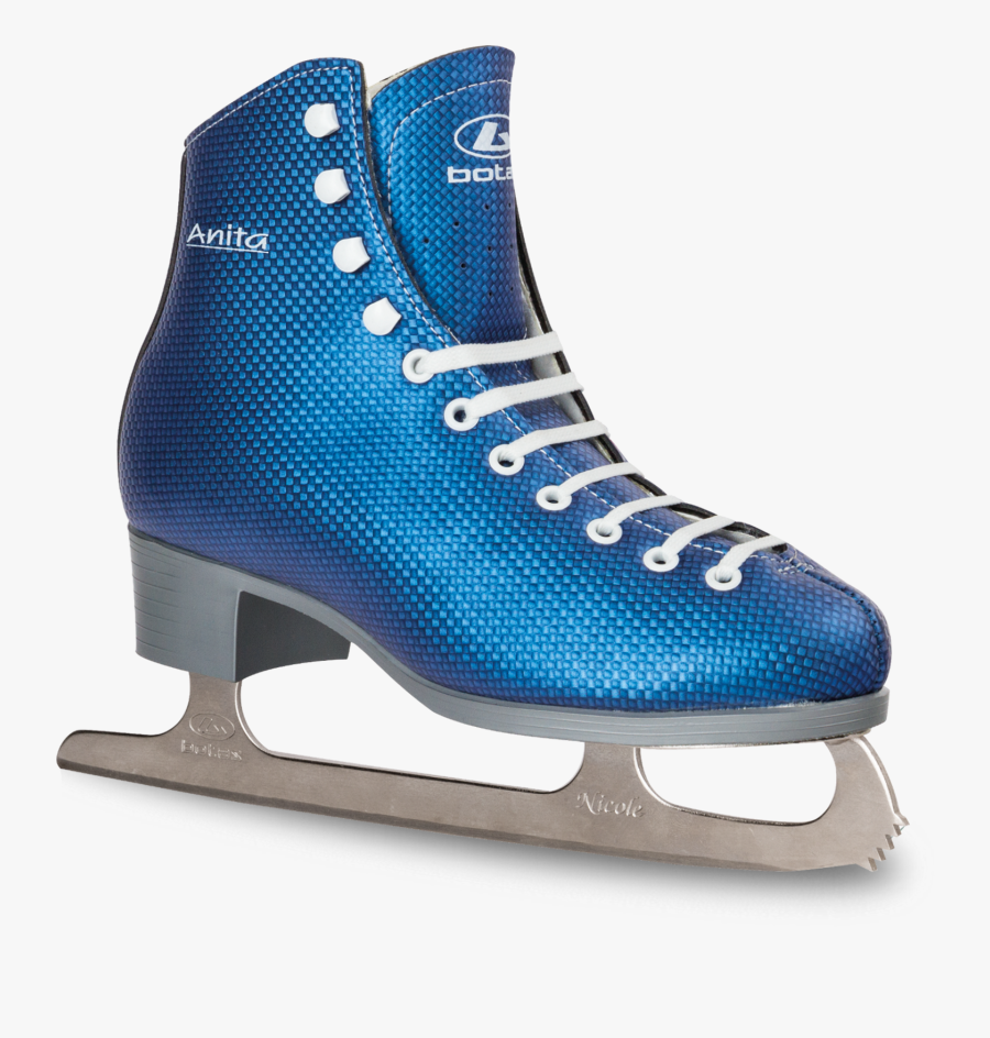 Ice Skates - Blue Ice Skates, Transparent Clipart