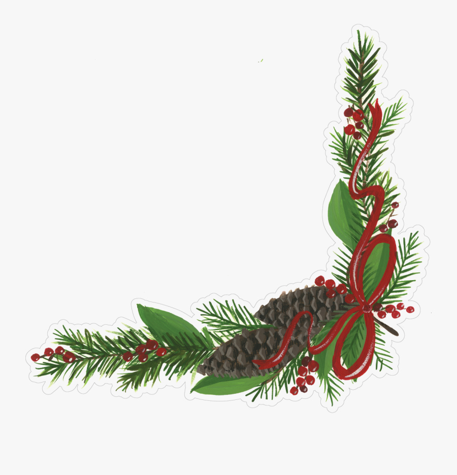 Corner Garland Print & Cut File - Clip Art, Transparent Clipart