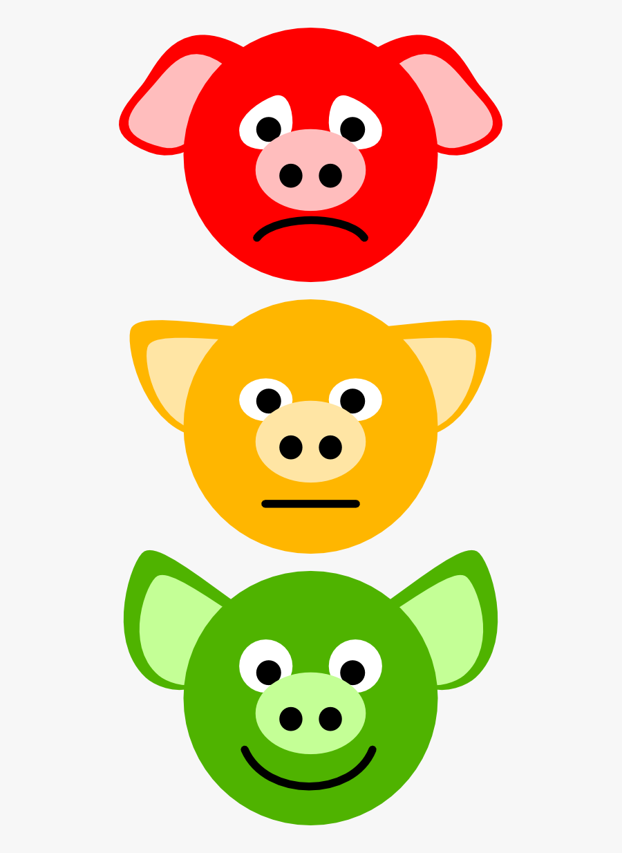 Pig Traffic Lights - Pig Traffic Light, Transparent Clipart