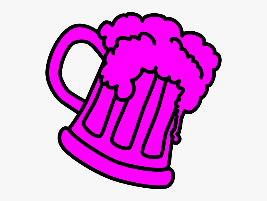 Beer Glass Pink Png, Transparent Clipart