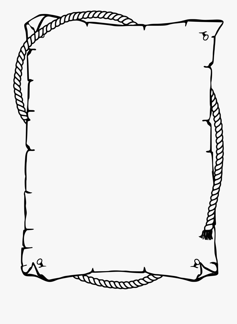 Printable Border Black And White, Transparent Clipart