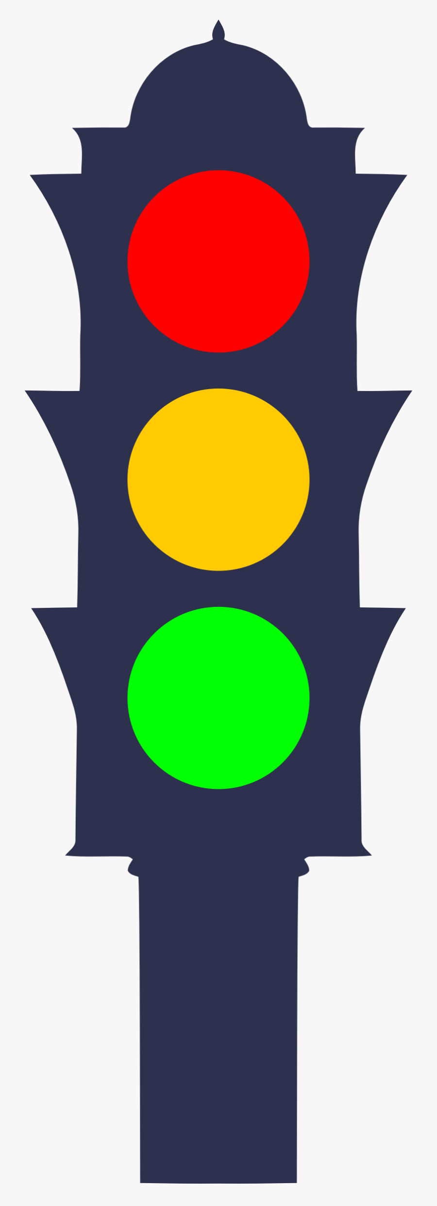 Traffic Light Big Image - Clip Art Of Traffic Signal, Transparent Clipart