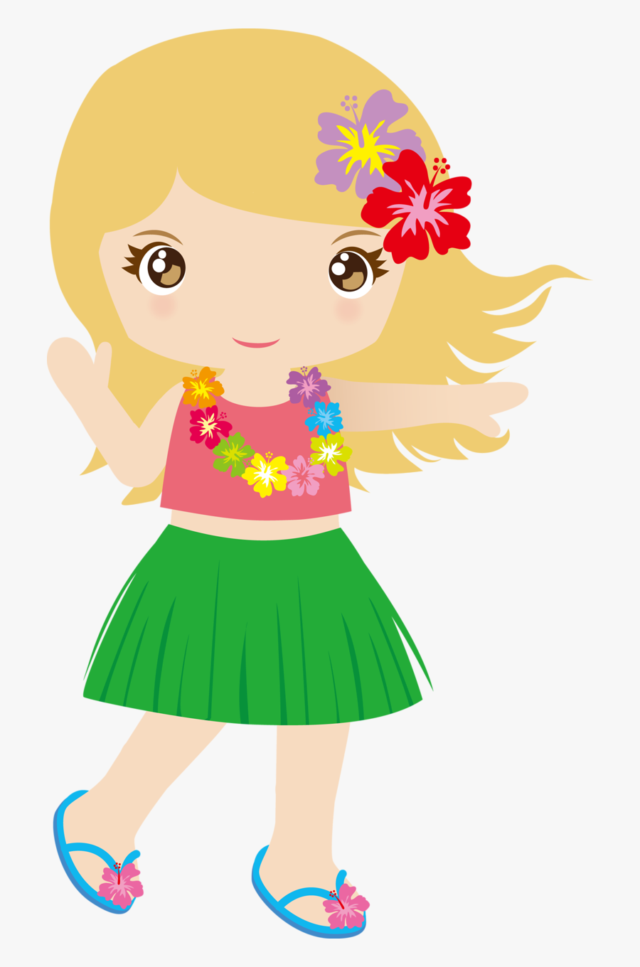 Garland Clipart Luau - Hawaii Theme Cut Outs, Transparent Clipart