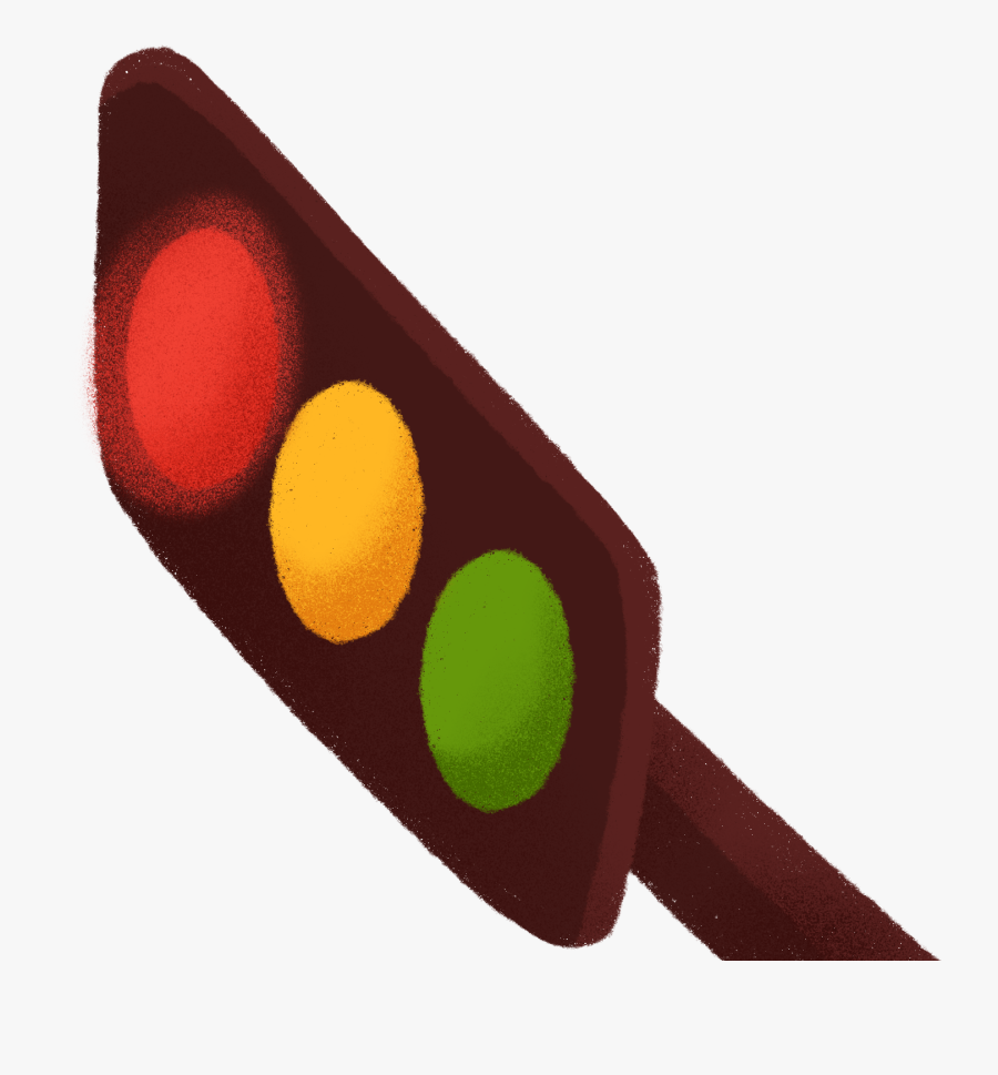 Cartoon Creative Traffic Light Indicator Png And Psd - Traffic Light, Transparent Clipart