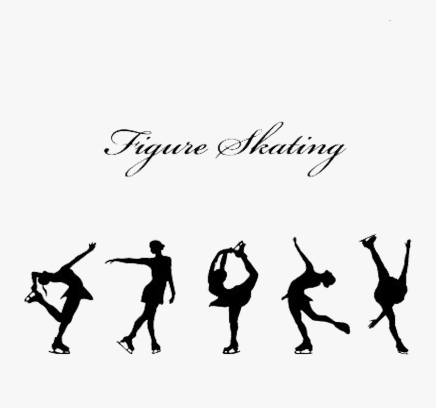 Wall Decal Figure Skating Ice Skating Sticker, Transparent Clipart