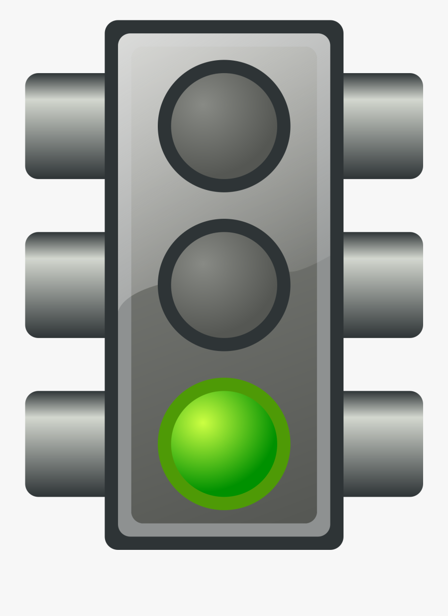 Green Traffic Light - Green Traffic Light Emoji, Transparent Clipart