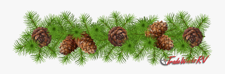 Pinecone Garland Clipart, Transparent Clipart