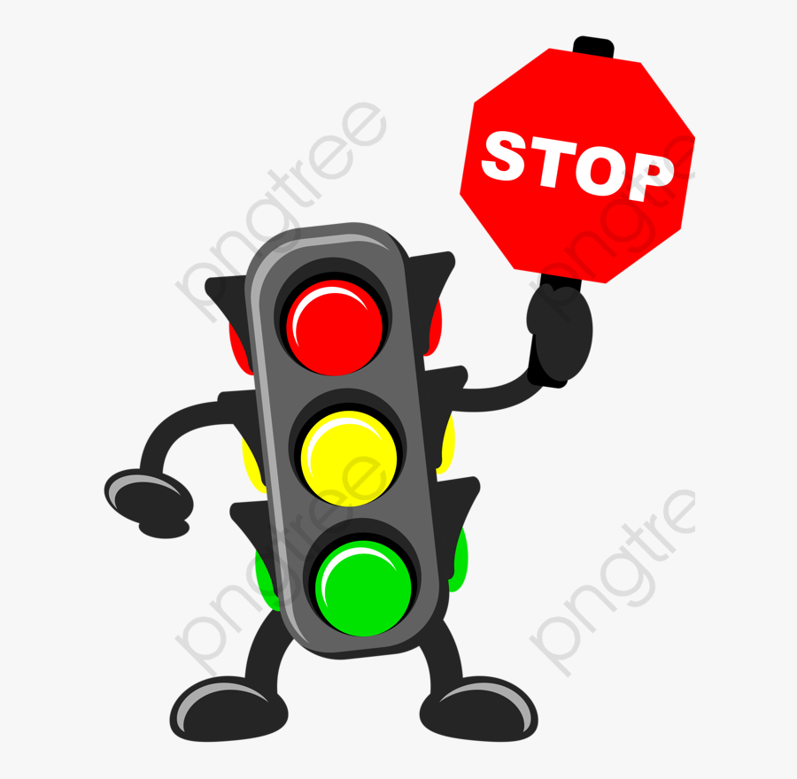 Traffic Lights Cartoon Cards - Traffic Rules In Bangladesh, Transparent Clipart
