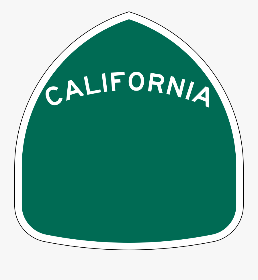 California State Route - California Highway Sign Blank, Transparent Clipart