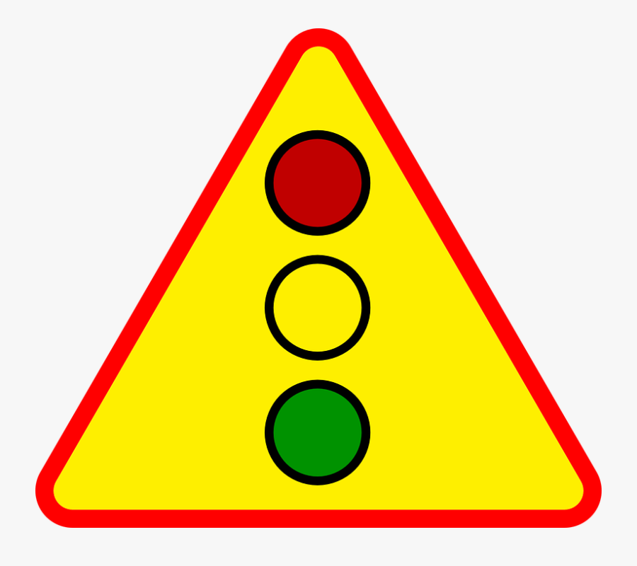 Traffic Light Sign Drawing, Transparent Clipart