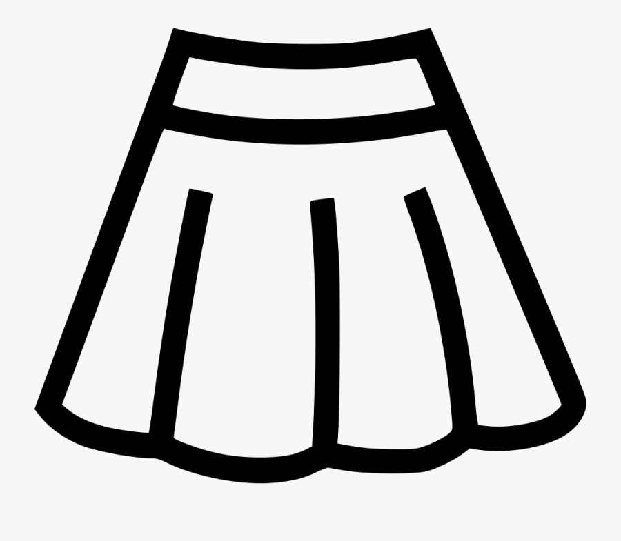 Clip Art Computer Icons Clothing Dress - Skirt Clipart Black And White, Transparent Clipart