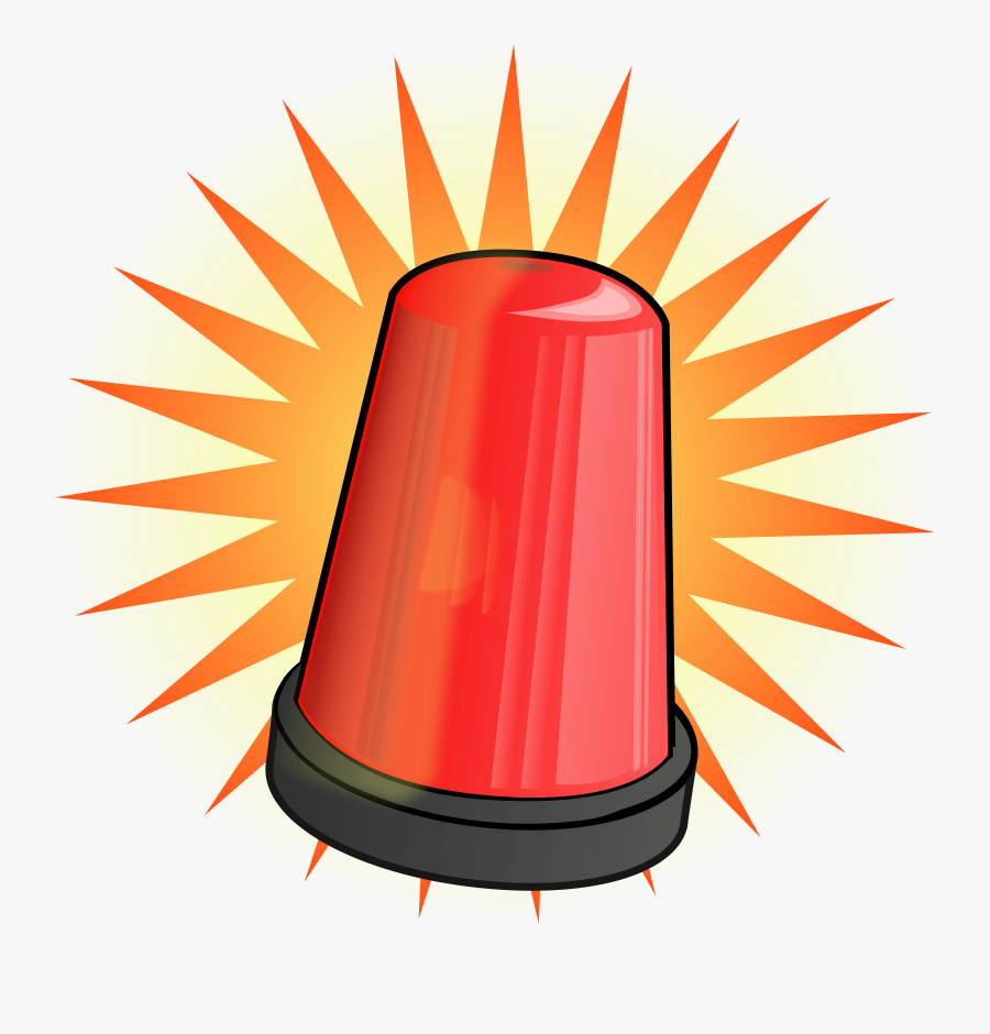 Red Flashing Light Clipart - Clipart Alarm, Transparent Clipart