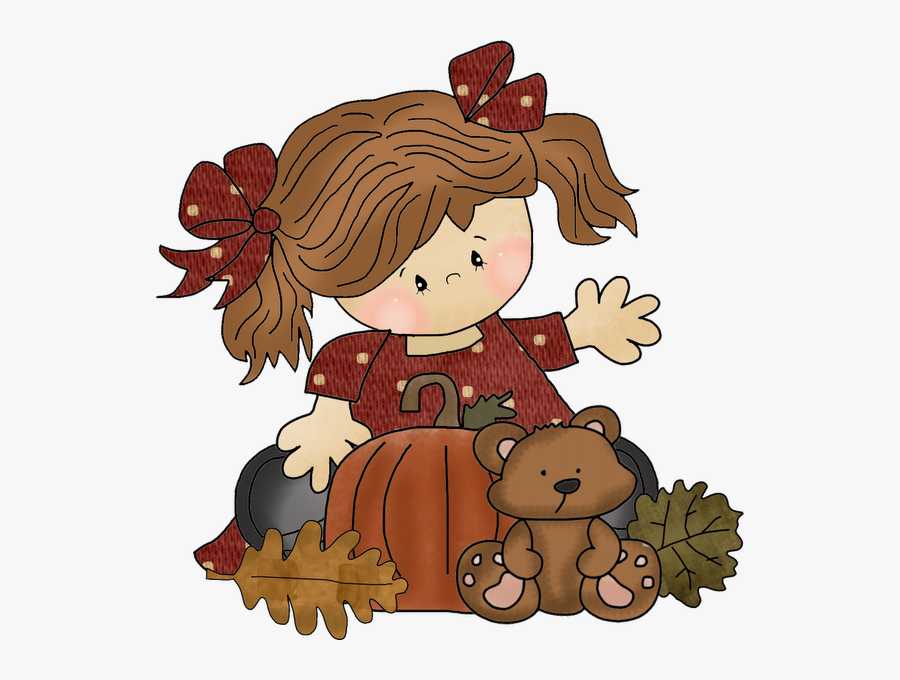 Bonecas & Meninas Girls Clips, Fall Harvest, Autumn - Autumn Girl Cliparts, Transparent Clipart