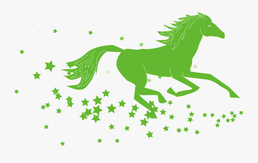 Pony,livestock,logo - Horse And Stars Clipart, Transparent Clipart