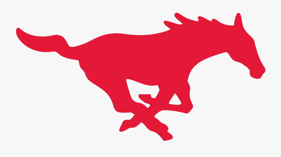 Mustang Mascot Logo - Smu Mustangs Logo, Transparent Clipart