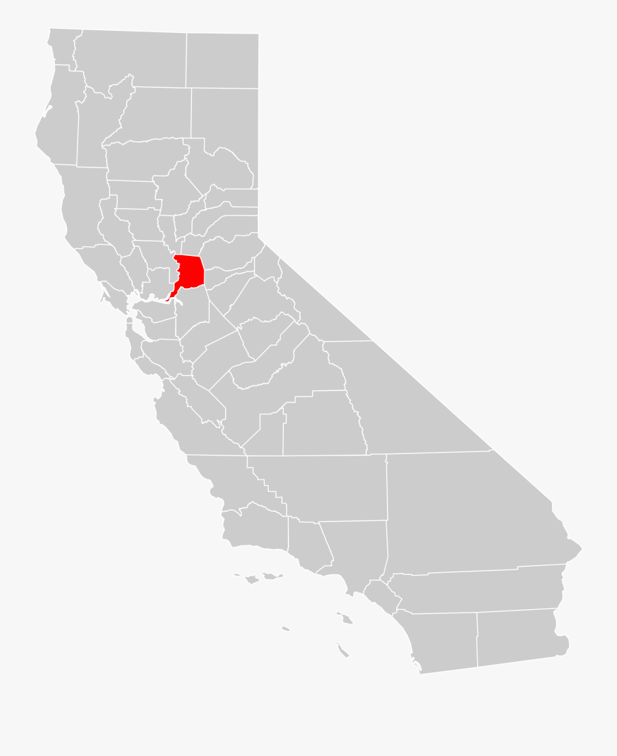 Sacramento In California Map, Transparent Clipart