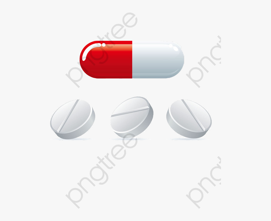 Pills Tablets Capsules, Capsule, Pill, Doctors Png - Thuốc Con Nhộng Đỏ Trắng, Transparent Clipart