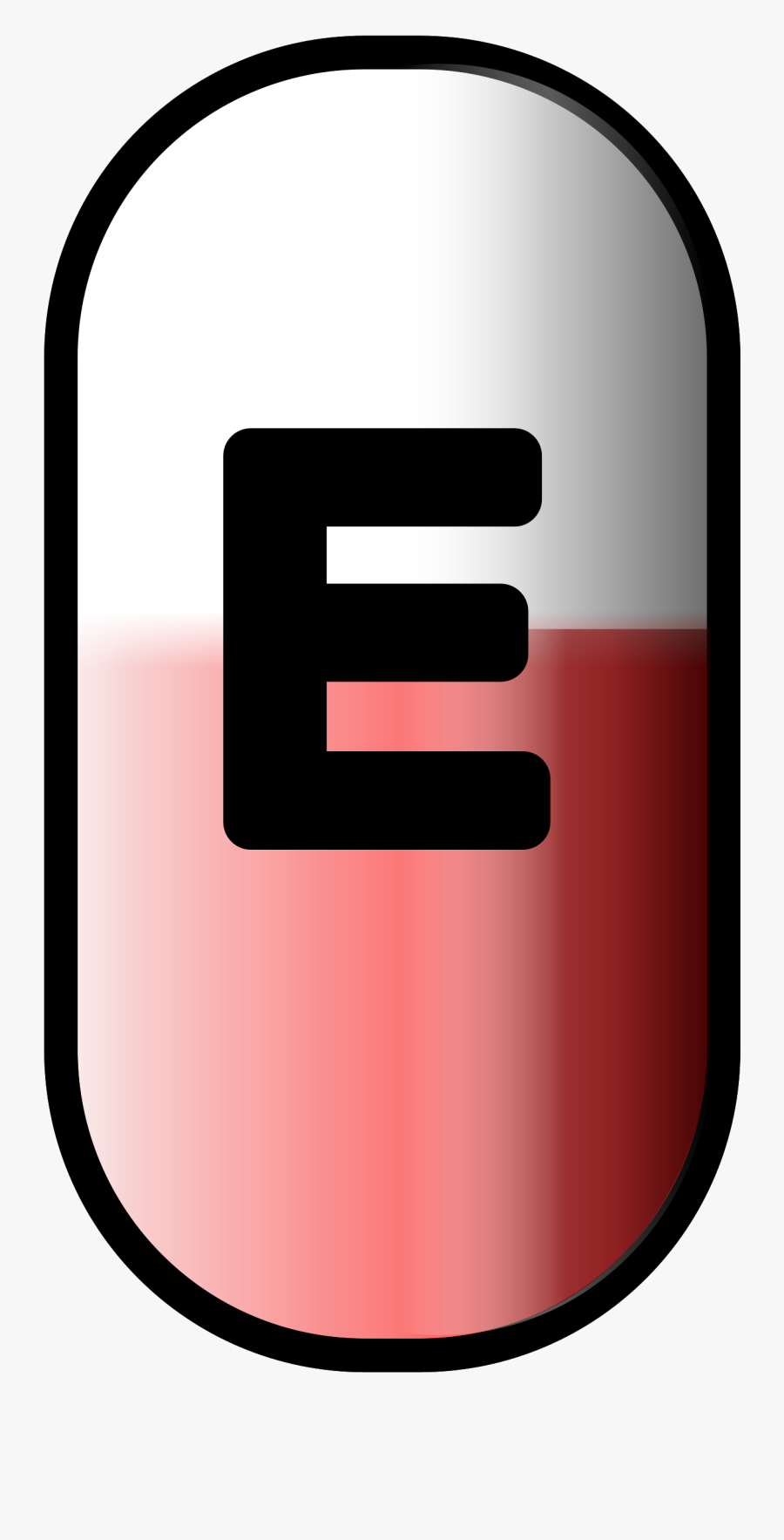 Pill Clipart - Pill Outline, Transparent Clipart