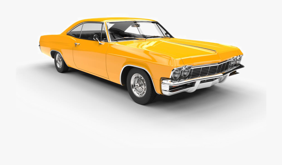 Classic Car Sports Design Mustang Ford Clipart - Yellow Vintage Car Png, Transparent Clipart