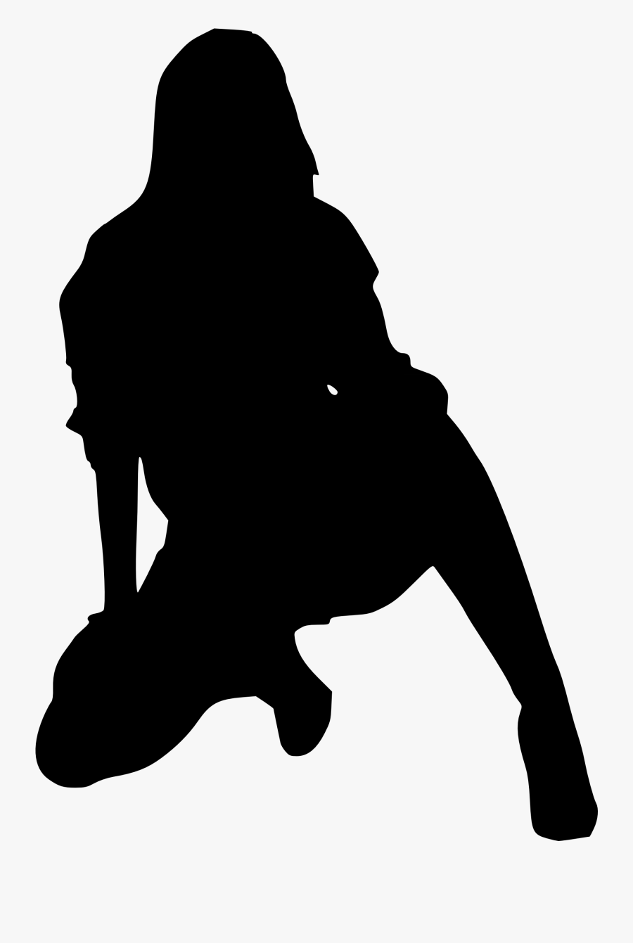 Gangster Silhouette At - Female Silhouette Images Png, Transparent Clipart