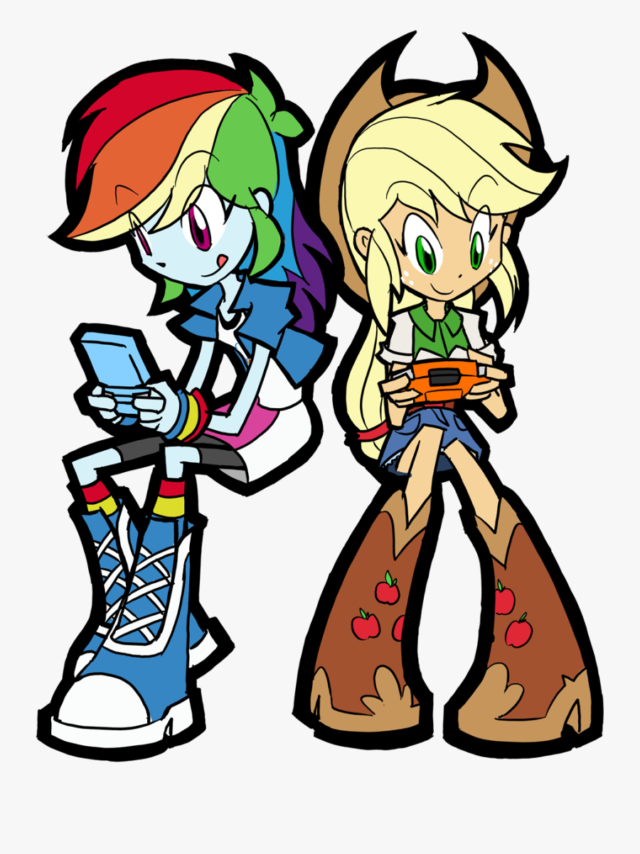 Rvceric, Clothes, Denim Skirt, Equestria Girls, Gameboy - Rainbow Dash My Little Pony Equestria Girls, Transparent Clipart