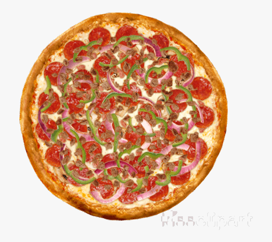 Pizza Clipart California-style Italian Cuisine Transparent - Pepperoni Pizza Image Png, Transparent Clipart