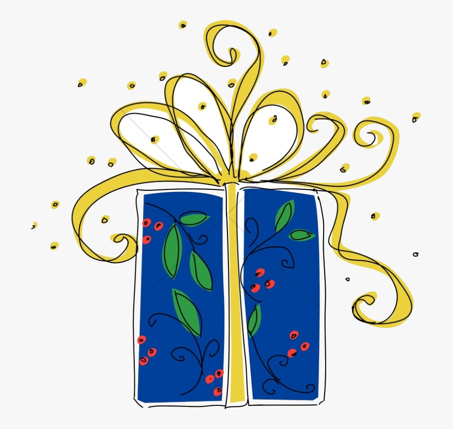 Christmas Big Blue Present Religious Clipart Transparent - Christmas Clipart Present, Transparent Clipart