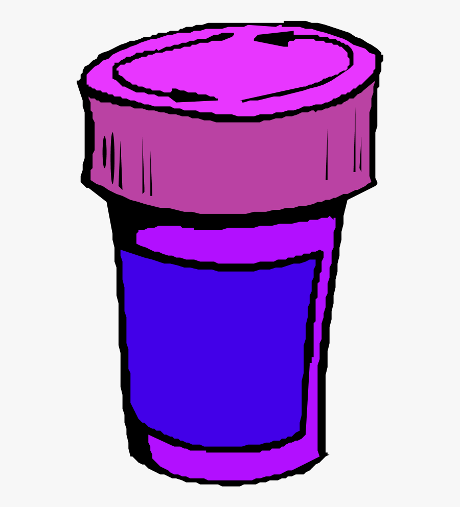 A Bottle For Pills - Pill Bottle Clip Art, Transparent Clipart