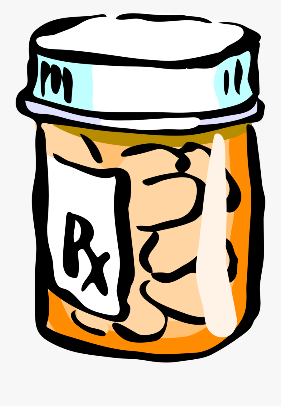 Medicine Clipart Pain Medication - Transparent Background Pill Bottle Clipart, Transparent Clipart