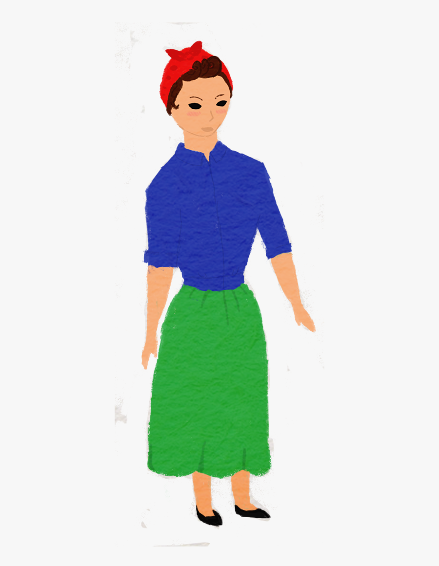 Here Are Some Developmental Pictures Of Rosie The Riveter - Standing, Transparent Clipart