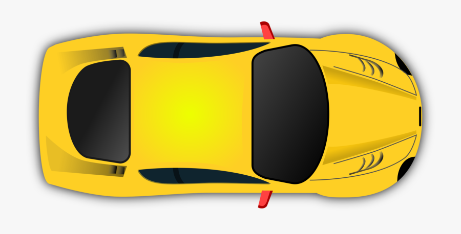 Race Car Clipart Mustang - Car Vector Top View Png, Transparent Clipart