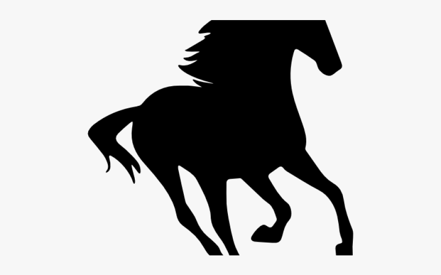 Clip Art Mustang Silhouette American Quarter Horse - Transparent Horse Silhouette, Transparent Clipart