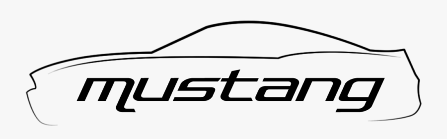 Mustang Black And White Logo, Transparent Clipart