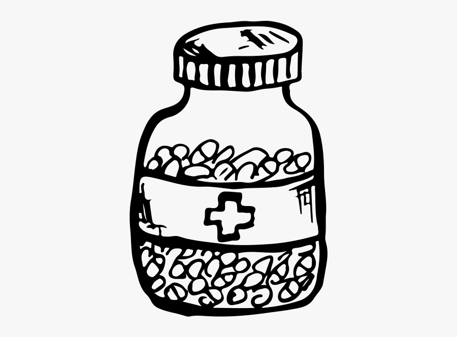 Pharmacist Drawing Pill Bottle Transparent Png Clipart, Transparent Clipart
