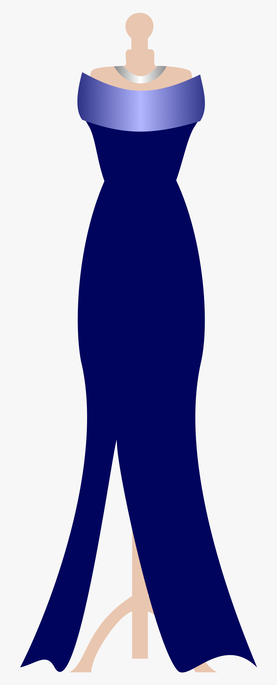 Dress Clipart Sunday Dress - Clip Art Blue Gowns, Transparent Clipart