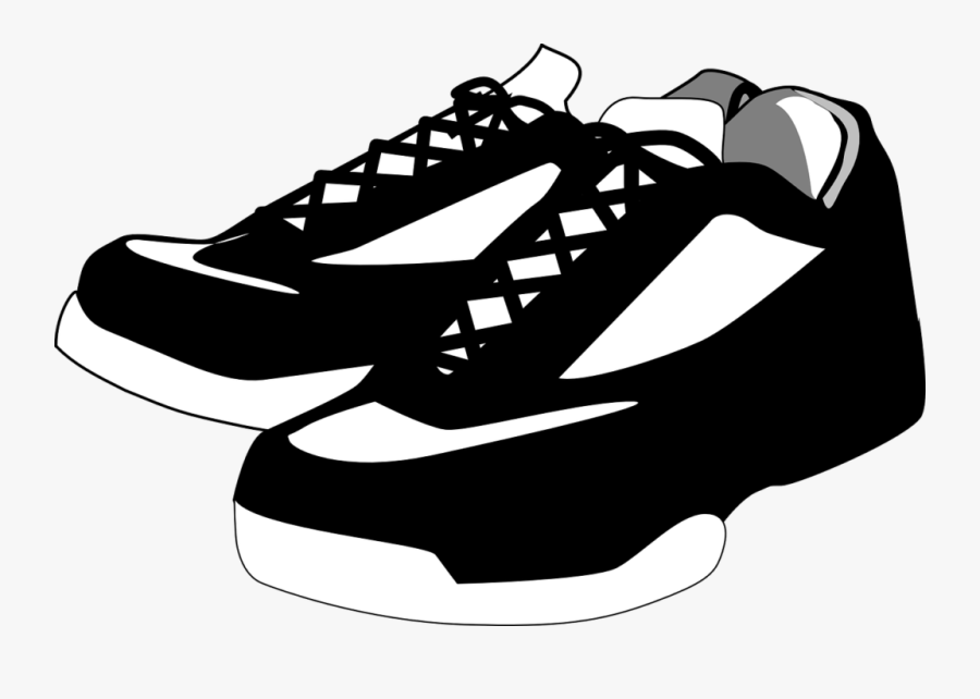 Tennis Shoe Clipart With Transparent Background - Black Shoes Clipart, Transparent Clipart