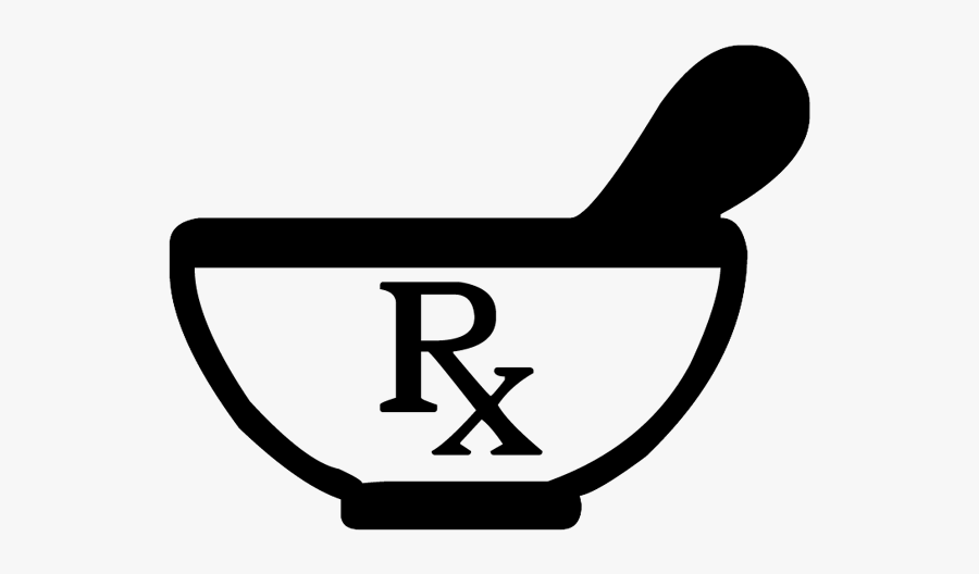Mortar And Pestle Rx Symbol, Transparent Clipart