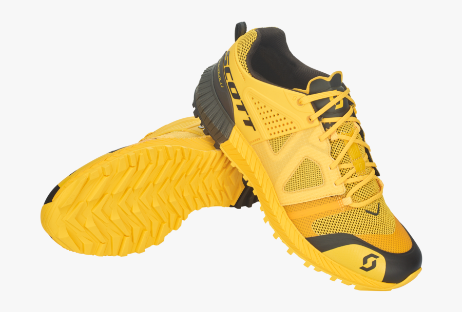 Trail Running Shoes Scott Kinabalu Power Yellow And - Green And Yellow Spoer Ahoes, Transparent Clipart
