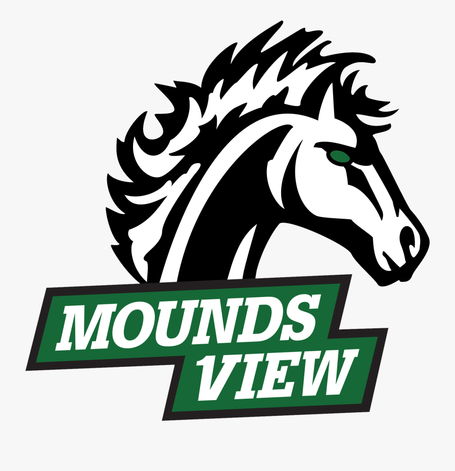 Mustang Clipart Homecoming Game - Mounds View High School Logo, Transparent Clipart