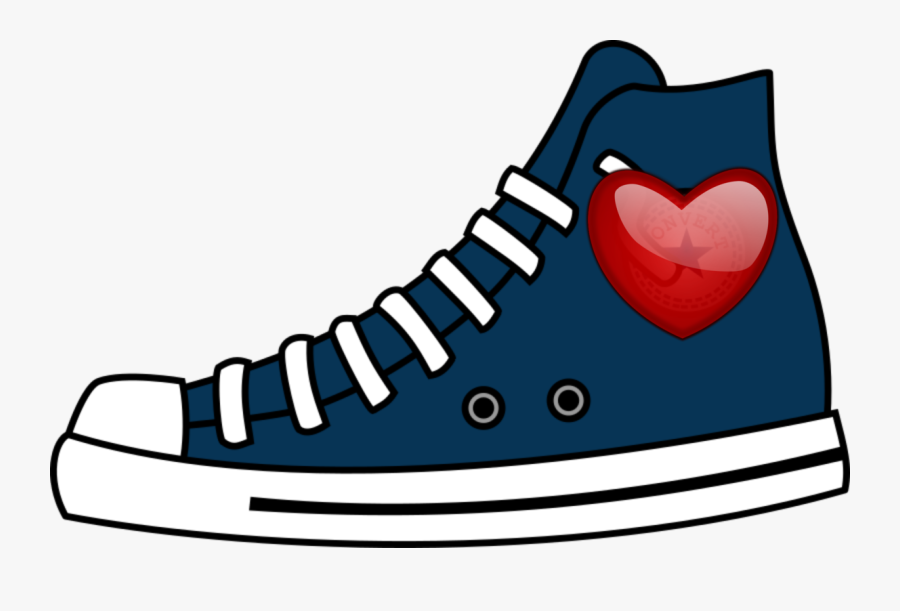 Area,artwork,walking Shoe - Clipart Converse Png, Transparent Clipart