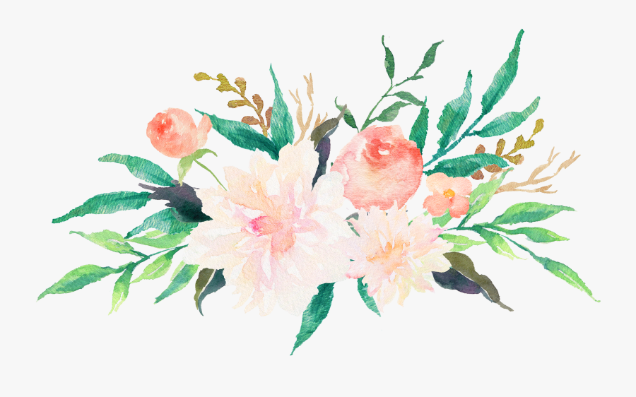 Clip Transparent Library Free Watercolor Flowers Clipart - Pastel Watercolor Flowers Png, Transparent Clipart