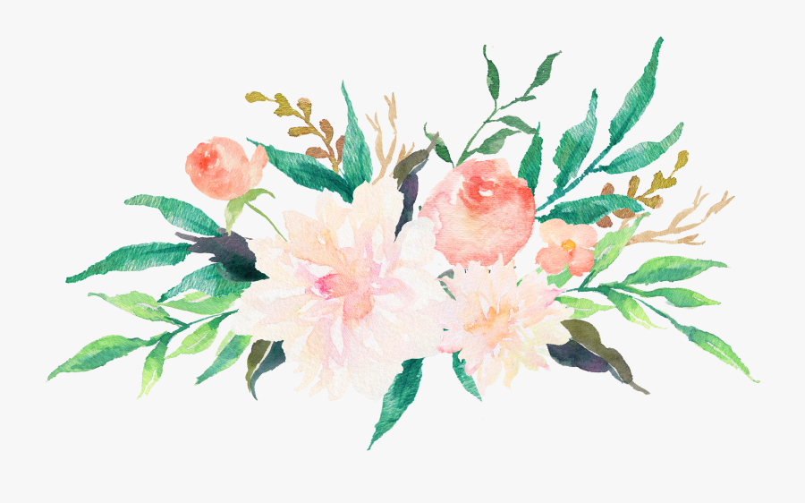 Clip Transparent Library Free Watercolor Flowers Clipart - Pastel ...