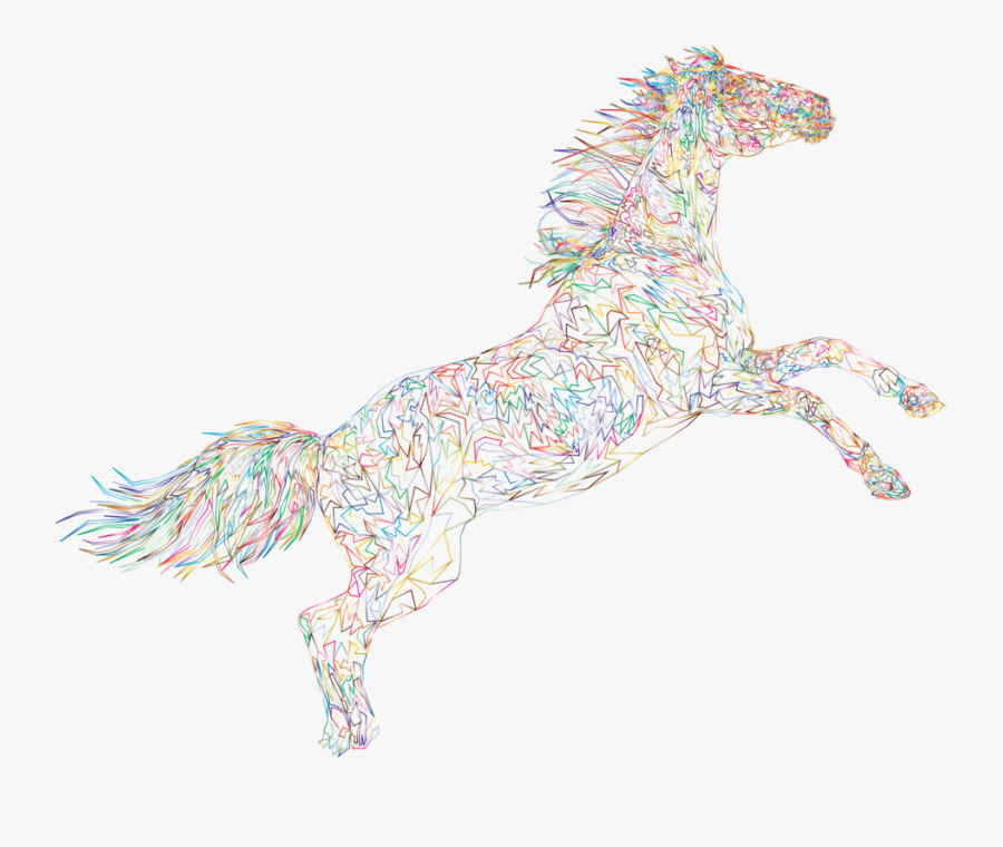 Horse,stallion,mustang Horse - Visual Arts, Transparent Clipart