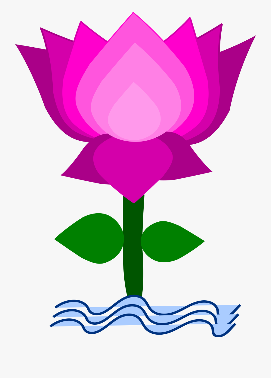 Lotus - Clipart Image Of Lotus, Transparent Clipart