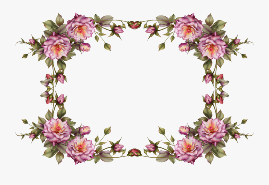 Flower Frame No Background, Transparent Clipart