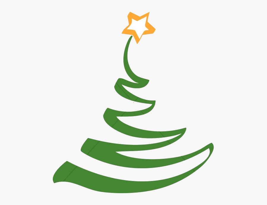 Christmas Simple Artistic Tree Clipart Religious Transparent - Christmas Tree Modern Art, Transparent Clipart