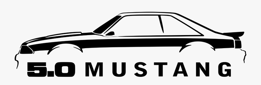 1987-93 Ford Mustang Fox Body - Mustang Fox Body Logo, Transparent Clipart