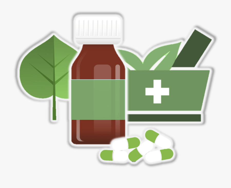 Medicines Cutout Rosemary Cottage Clinic Herbalmedicinescutout - Herbal Medicine Vector Png, Transparent Clipart