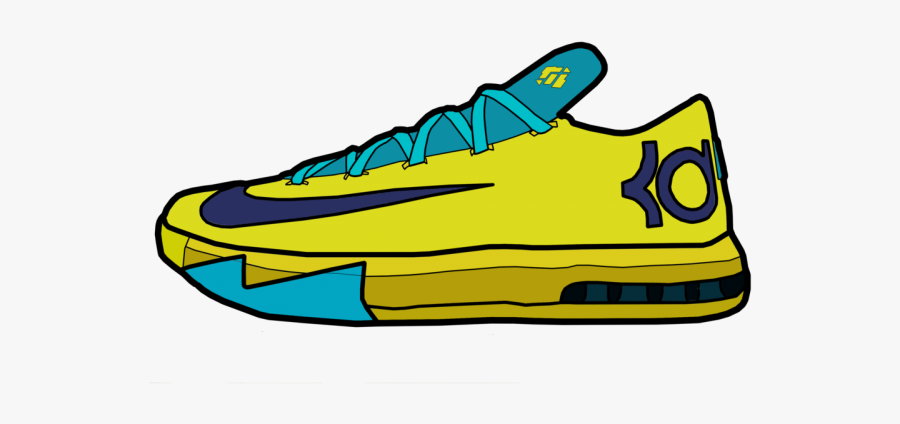 Kevin Durant Cartoon Shoes, Transparent Clipart