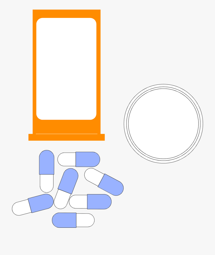 Pill Bottle Clipart Vaccine - Circle, Transparent Clipart